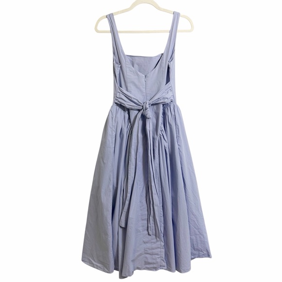 ASTR THE LABEL Vinya Poplin Drop Waist Dress Periwinkle Blue Size Small - Picture 3 of 13